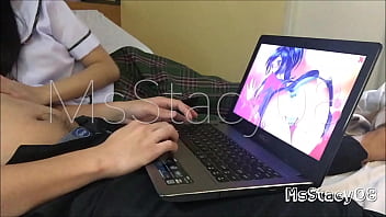 18yo Students Playing Online Game Leads to Creampie